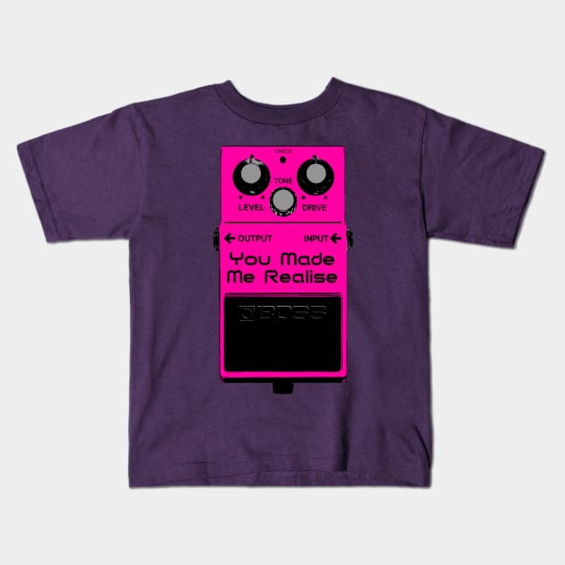 Shoegaze Guitar Effects Pedal Kids T-Shirt by DankFutura